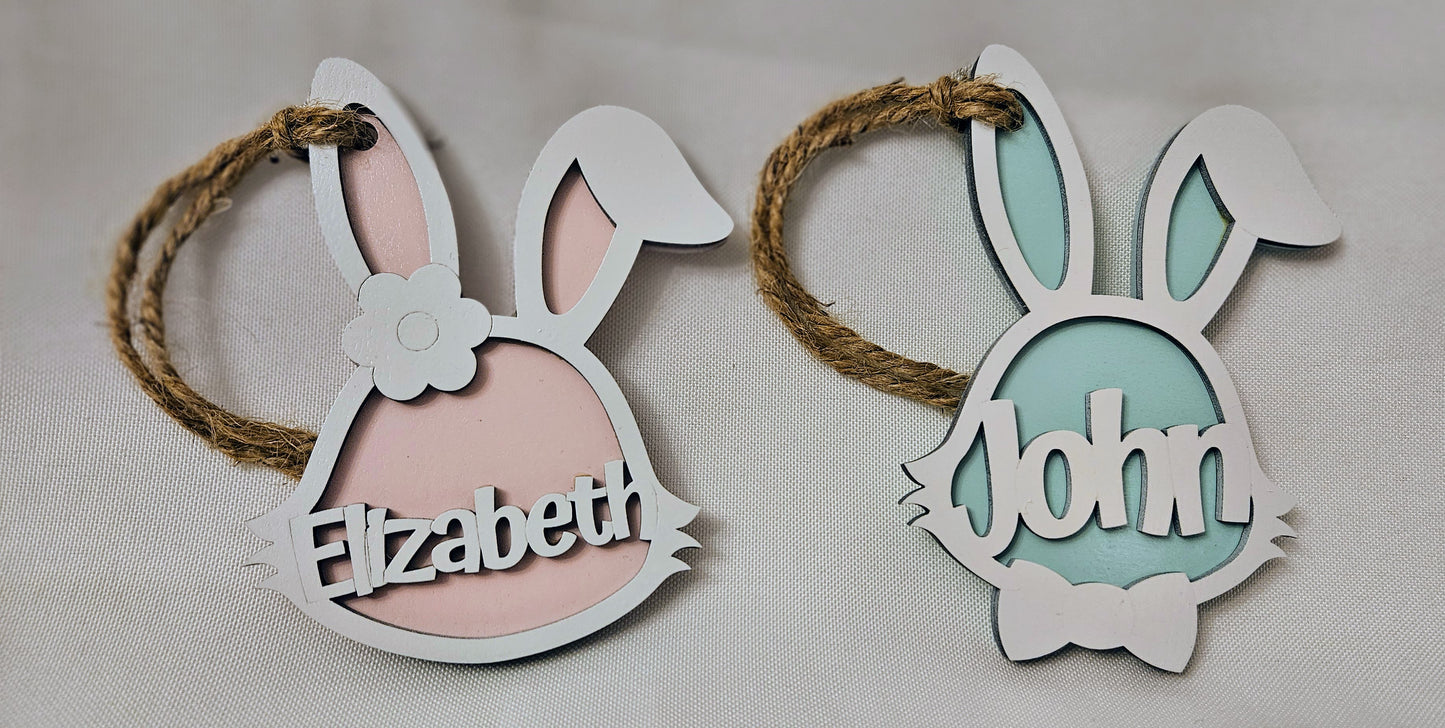 Personalized Bunny Basket Tags