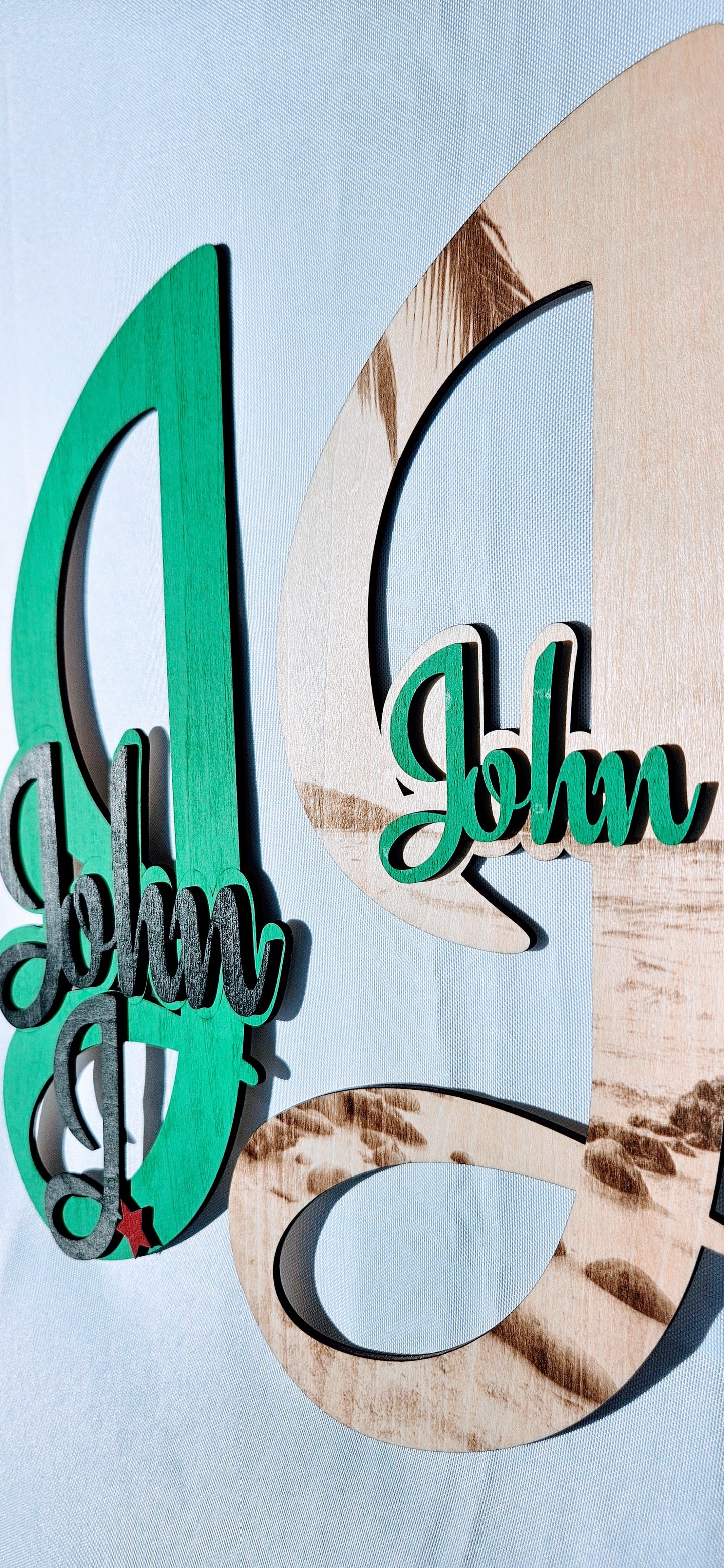 Big Letter Name Plaque