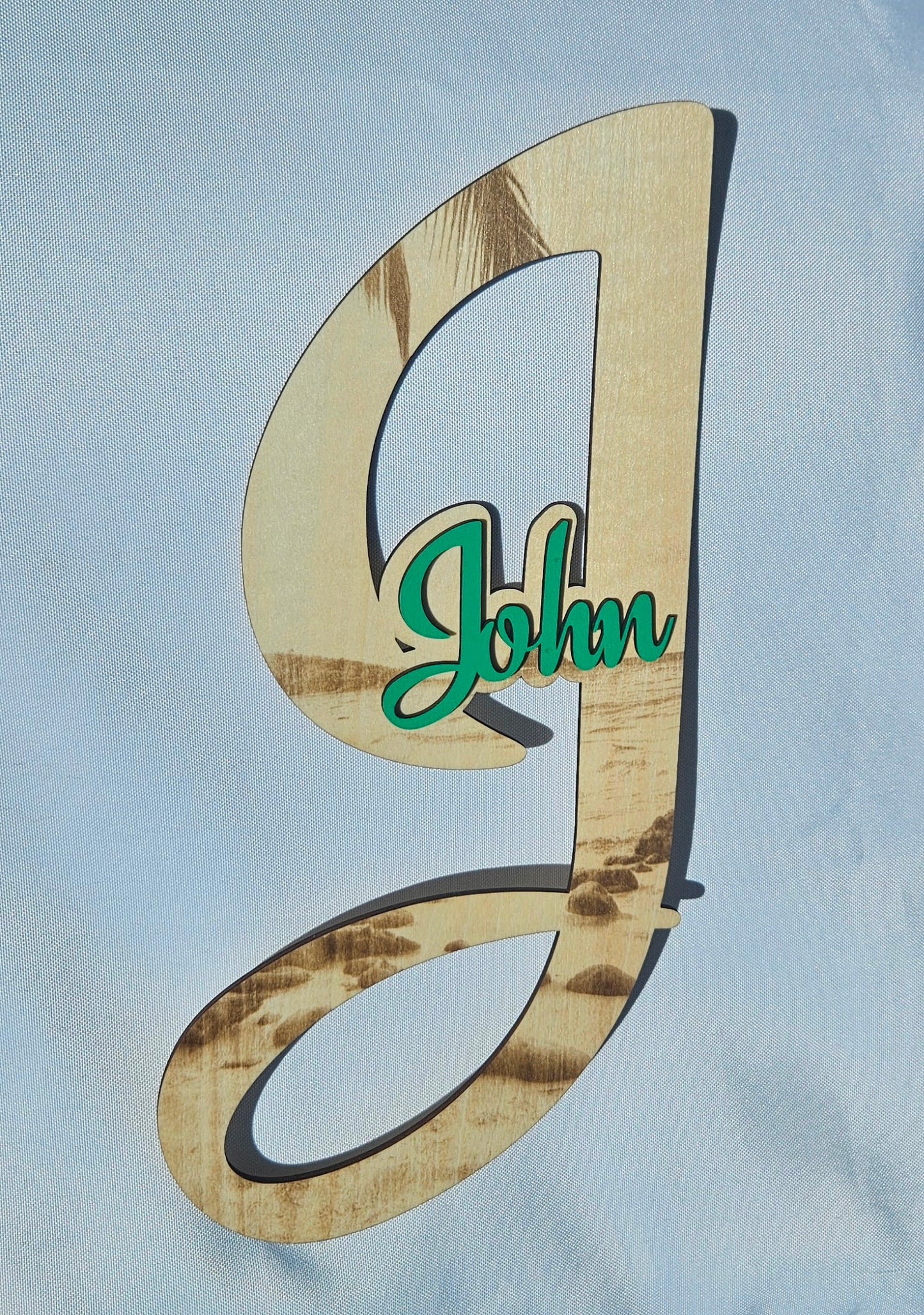 Big Letter Name Plaque