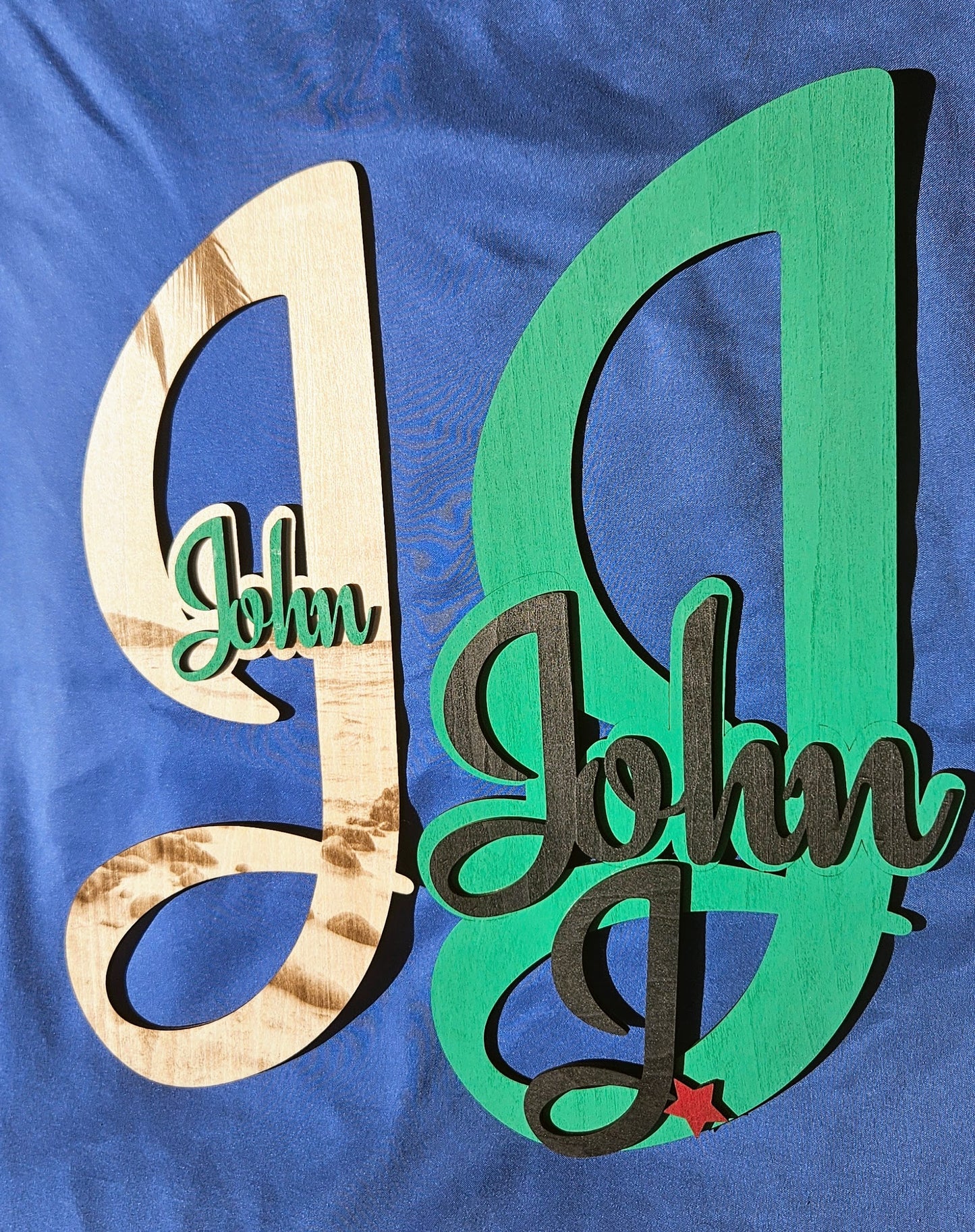 Big Letter Name Plaque