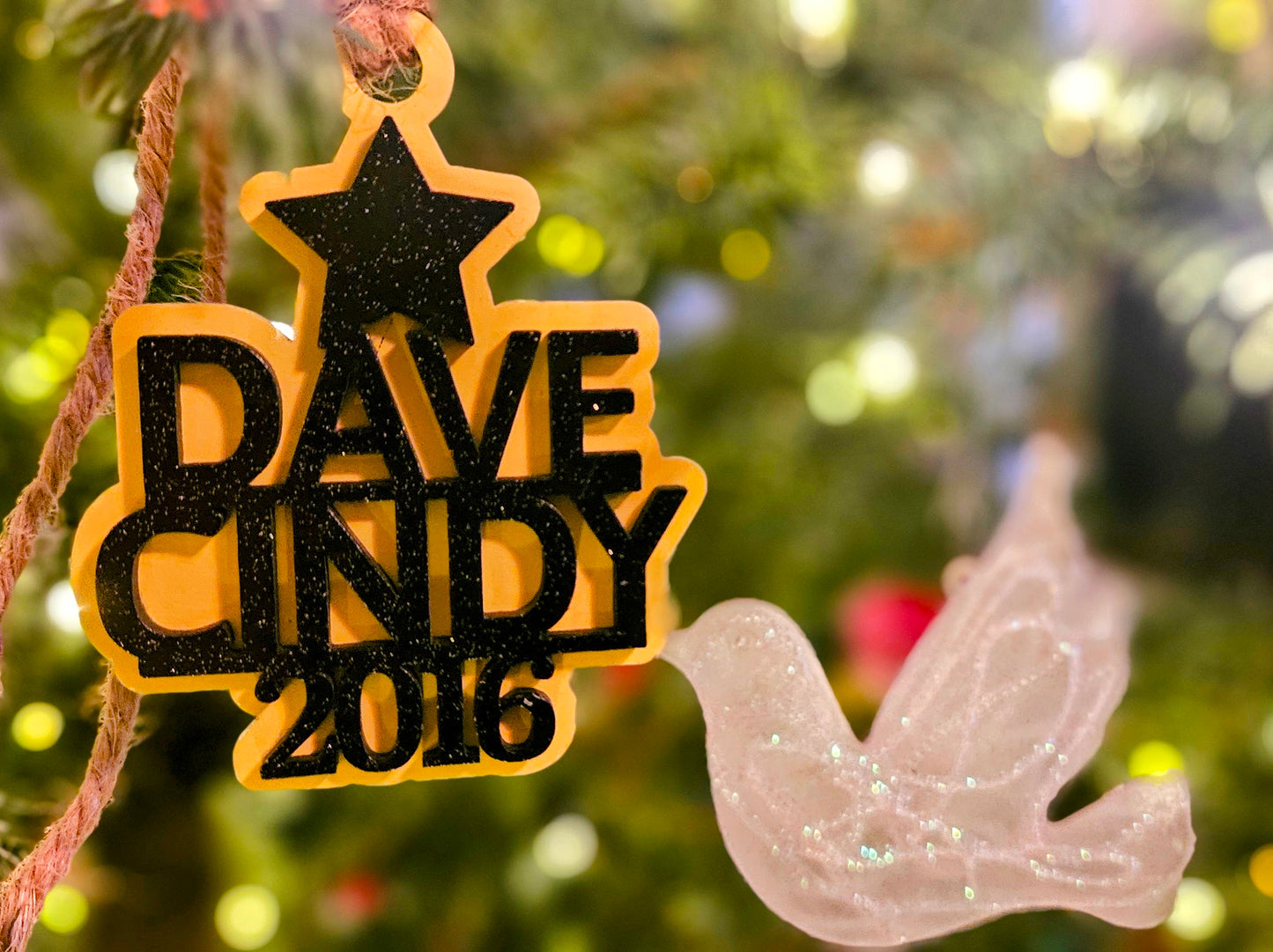 Custom Family Christmas Tree Ornament