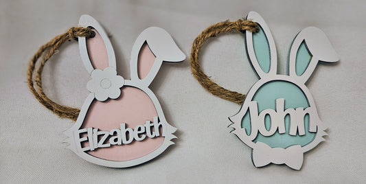 Personalized Bunny Tags