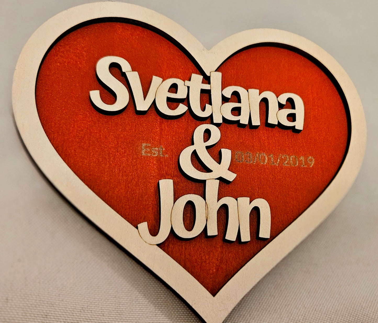 Personalized Heart Plaque!