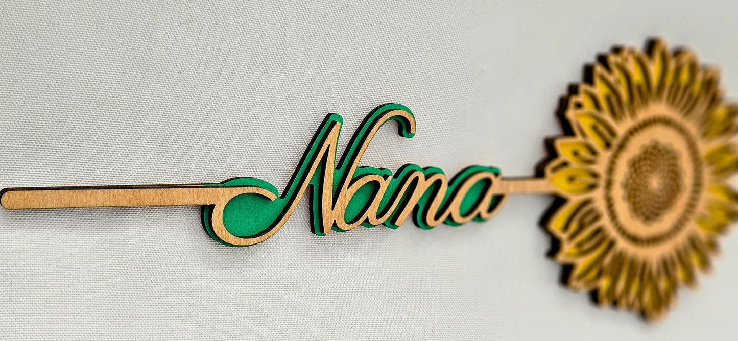 Personalized Name Birth Month Flower
