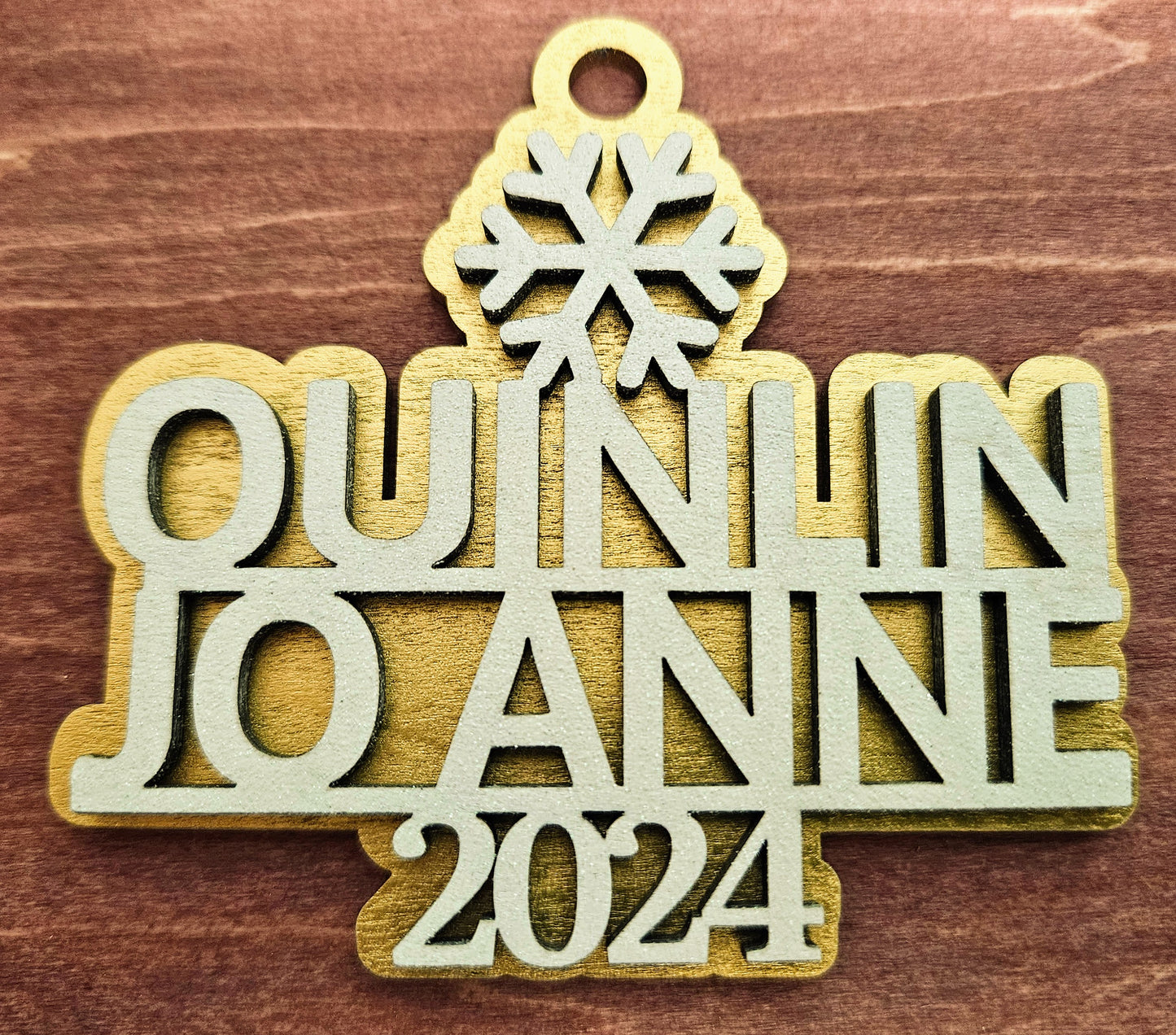 Custom Family Christmas Tree Ornament